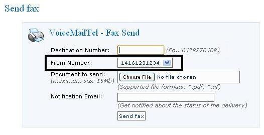 Select number to send fax from.JPG
